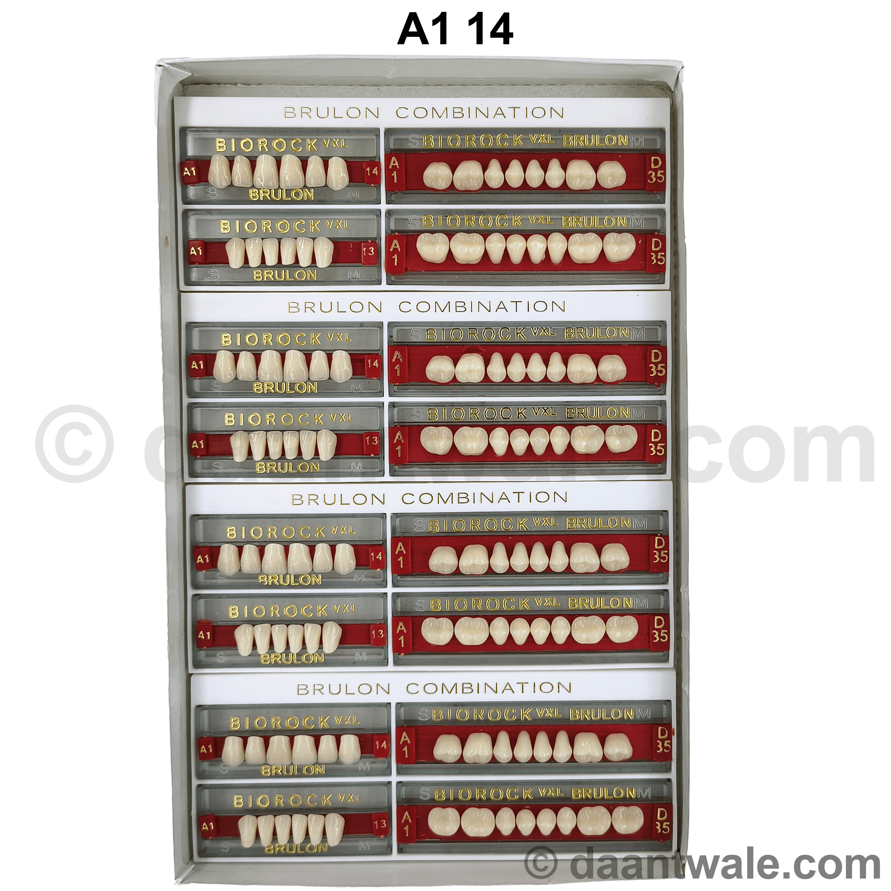 Brulon Biorock VXL Set of 28 Shade A1 (Box of 4)