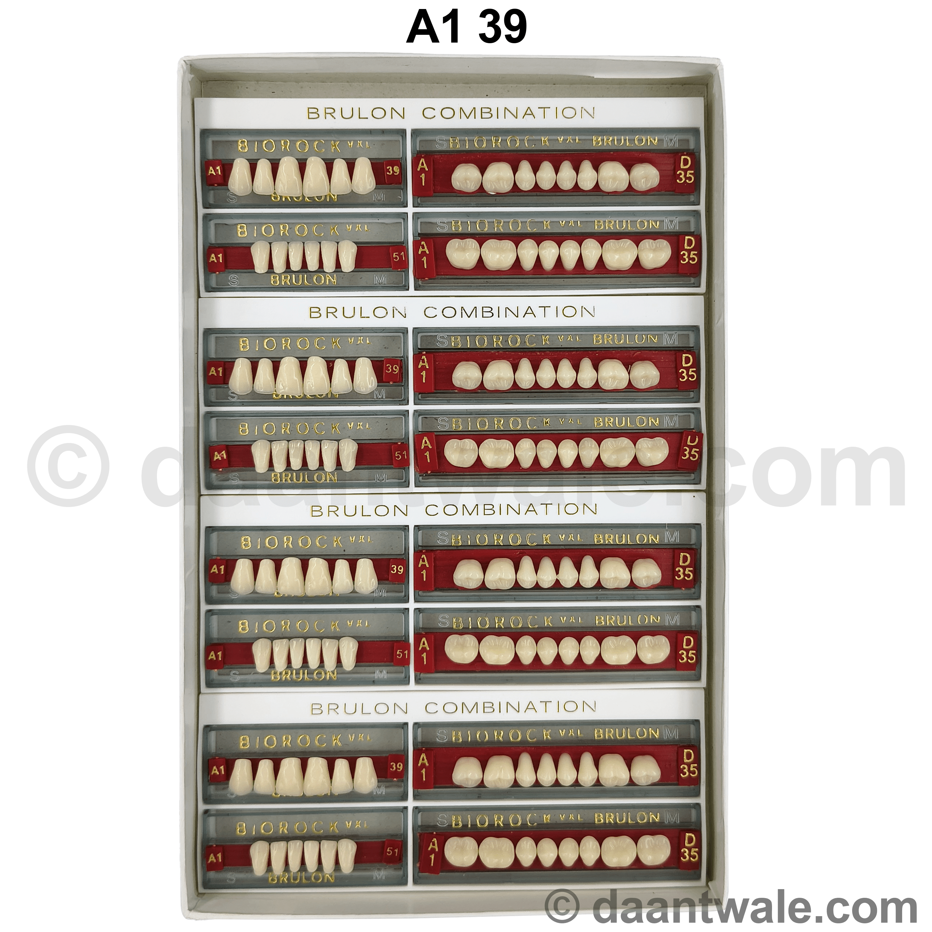 Brulon Biorock VXL Set of 28 Shade A1 (Box of 4)