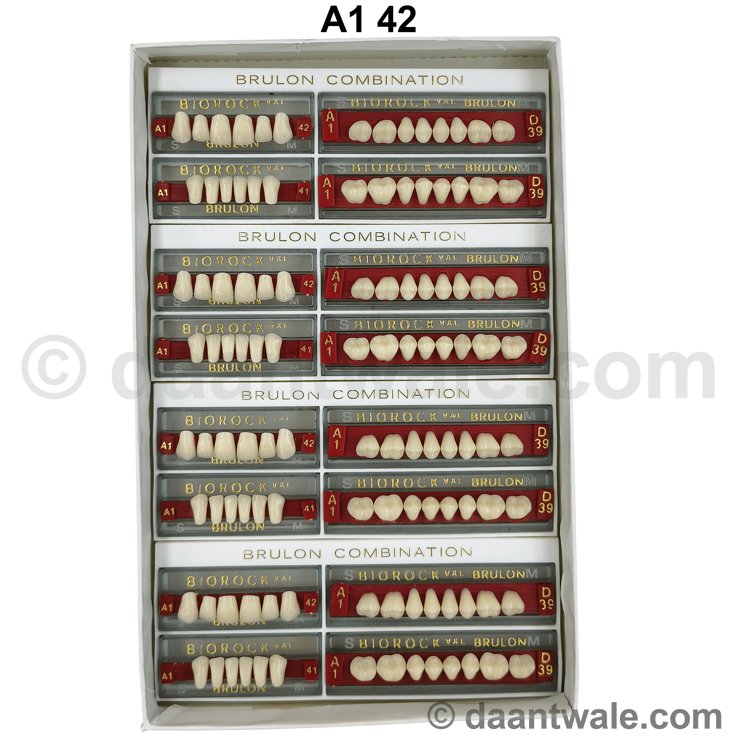 Brulon Biorock VXL Set of 28 Shade A1 (Box of 4)