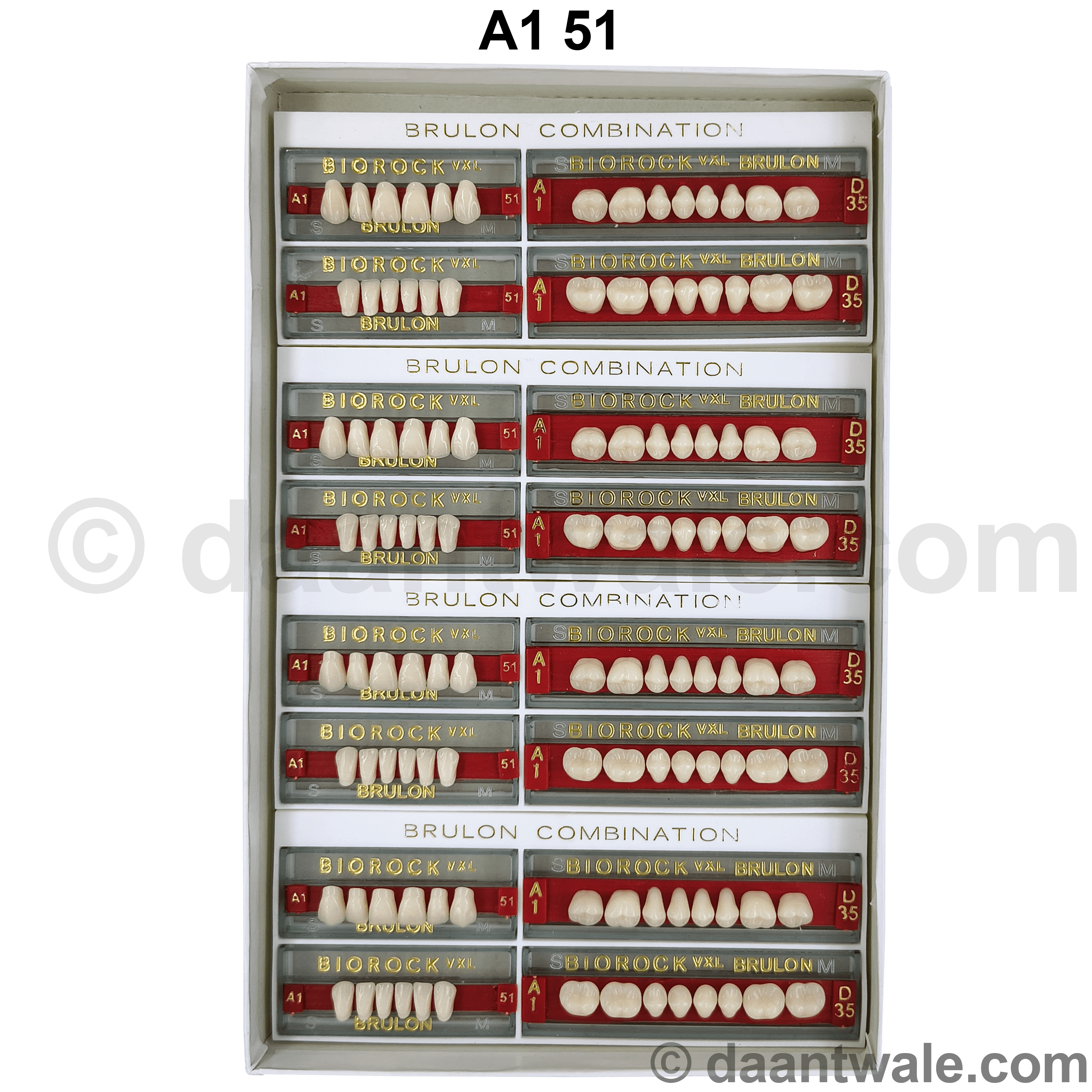 Brulon Biorock VXL Set of 28 Shade A1 (Box of 4)