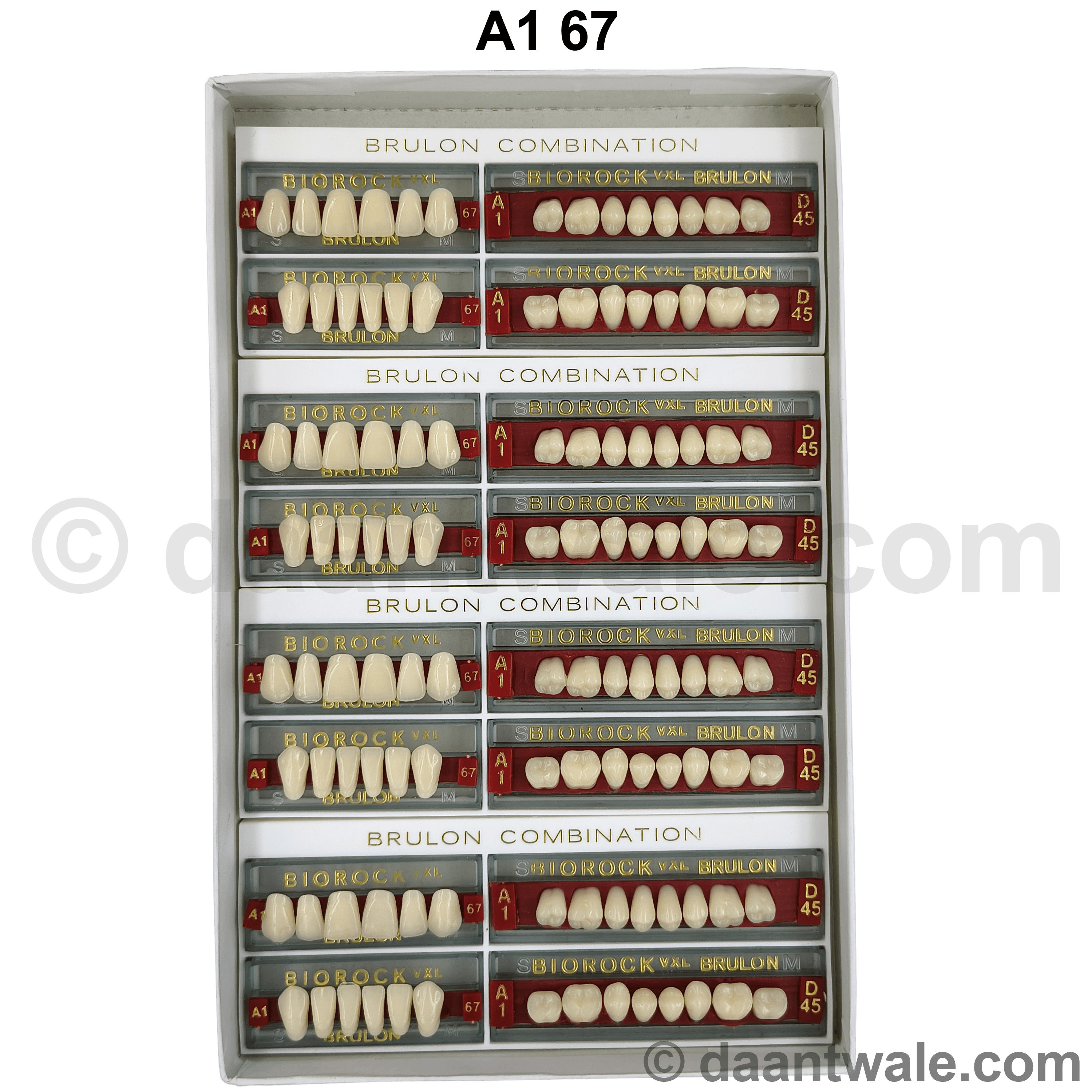 Brulon Biorock VXL Set of 28 Shade A1 (Box of 4)