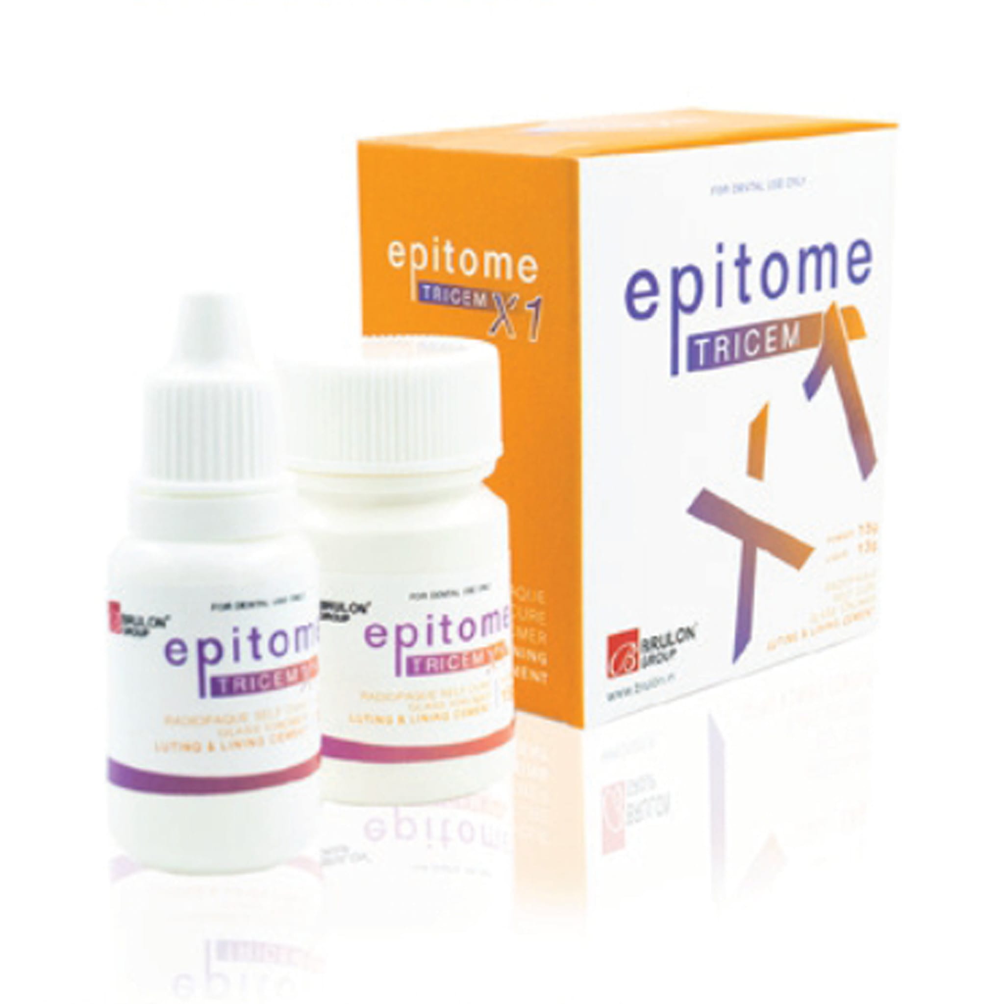 Brulon Epitome Tricem X1 Radiopaque Self Cure Glass Ionomer Luting and Lining Cement