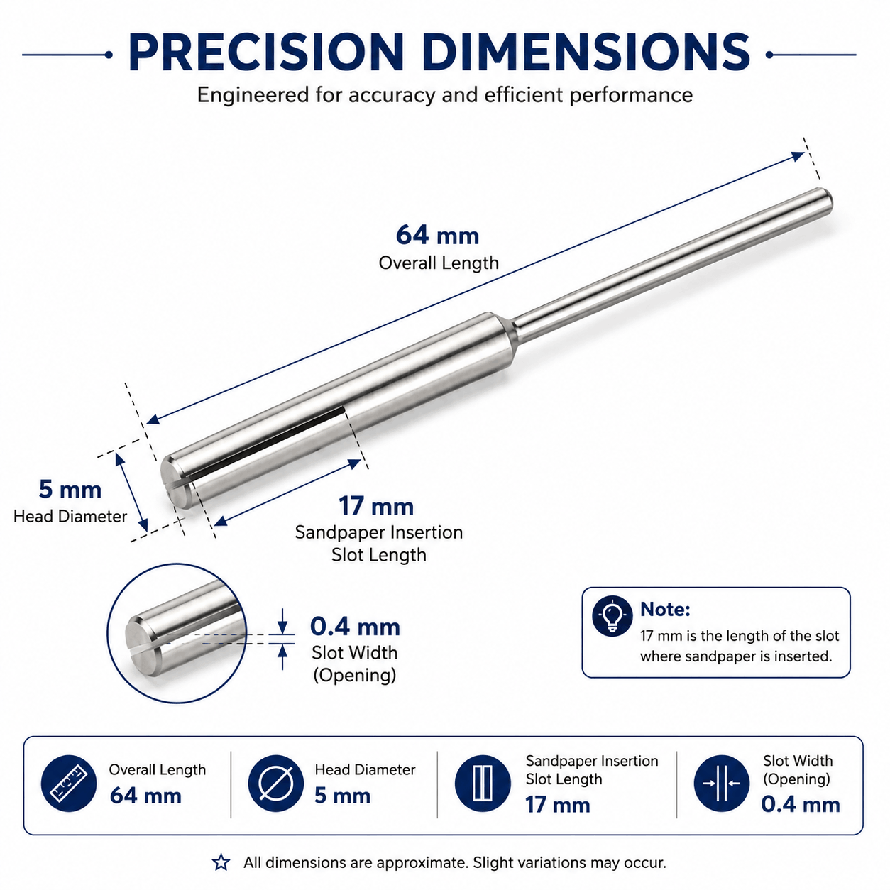 Indian Sand Paper Mandrel