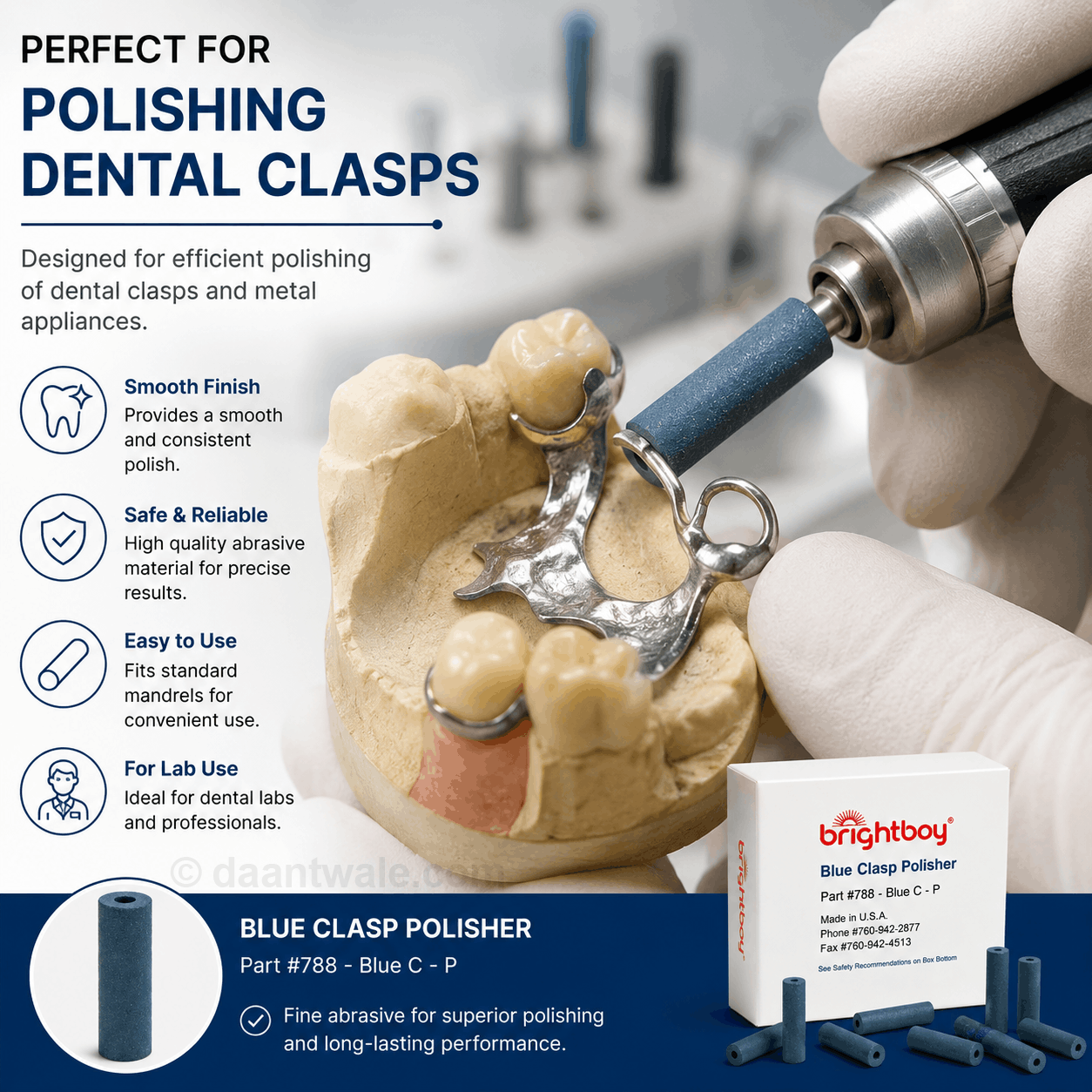 Brightboy Blue Clasp Polisher