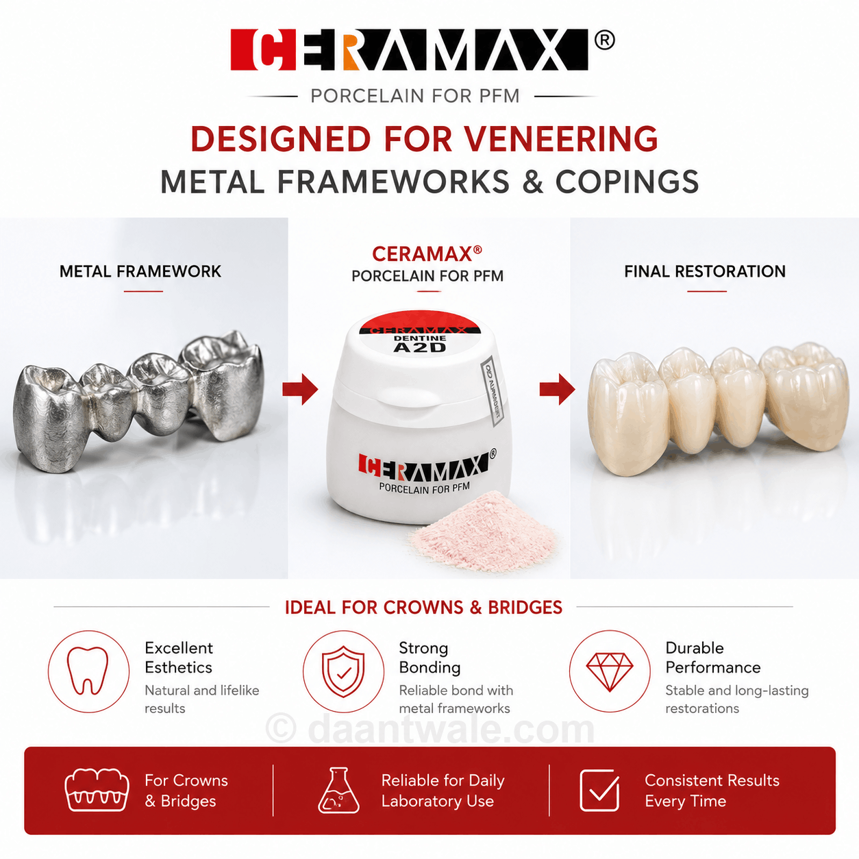 Ceramax Dentine Porcelain For PFM