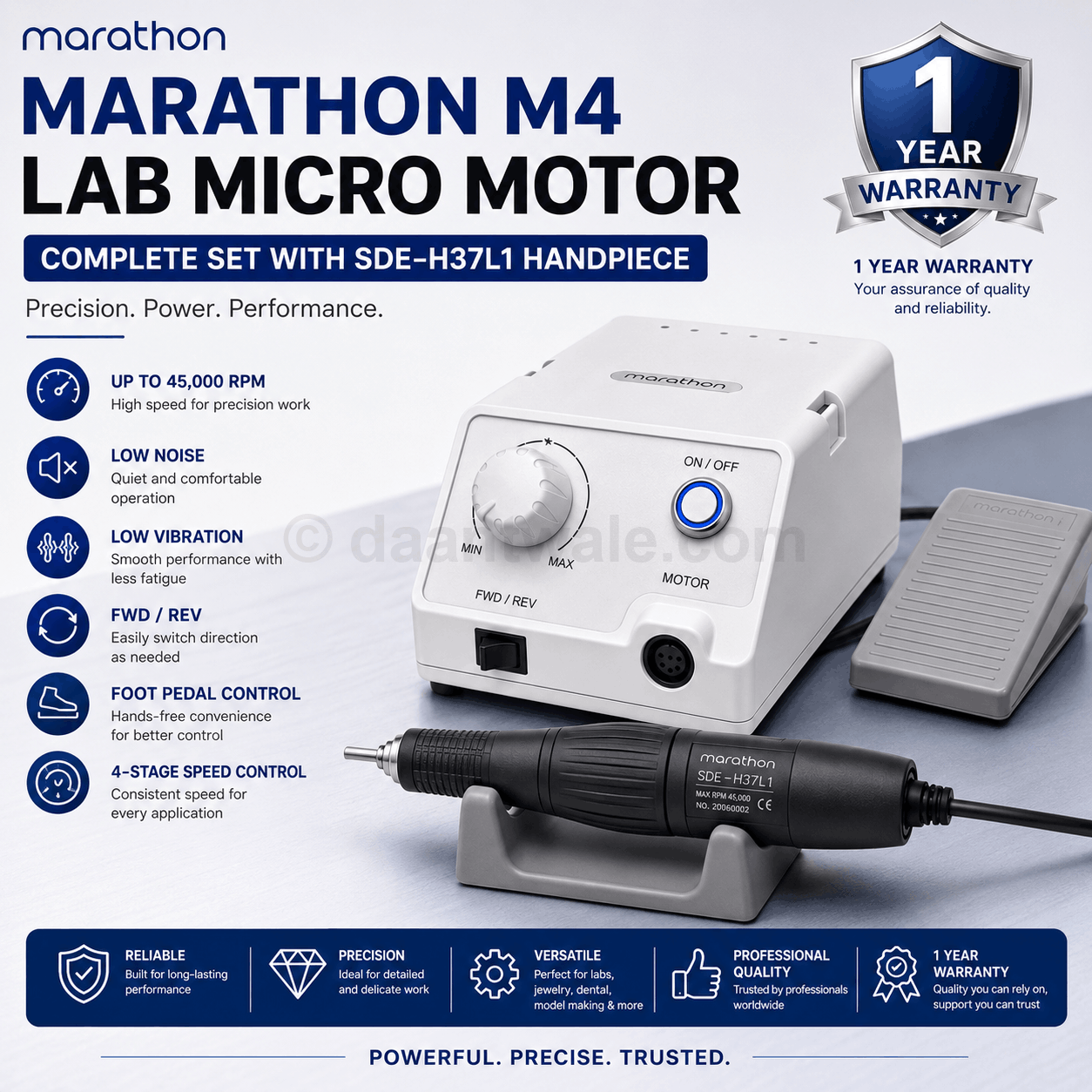 Marathon M4 Lab Micro Motor Complete Set