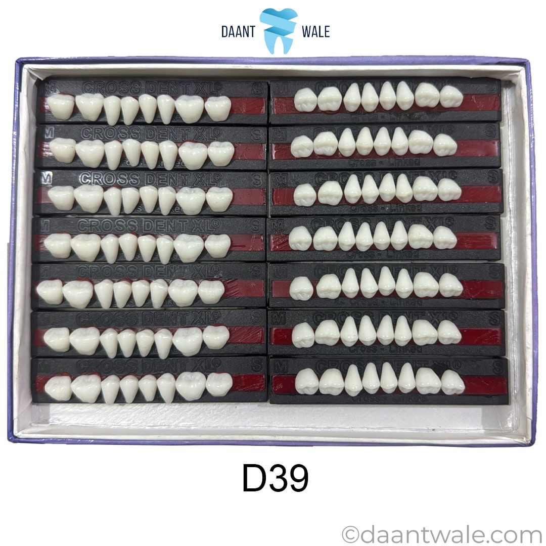 JDP Cross Dent XL Acrylic Teeth Molar Set (Box of 14)