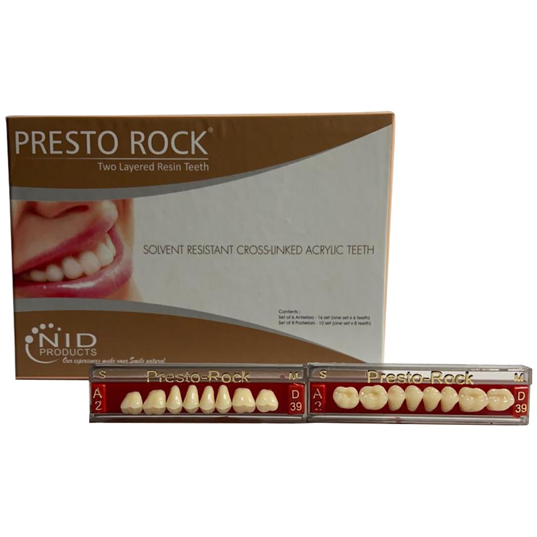 Orthoplast Presto Rock Posterior Molar Set (Box of 10)