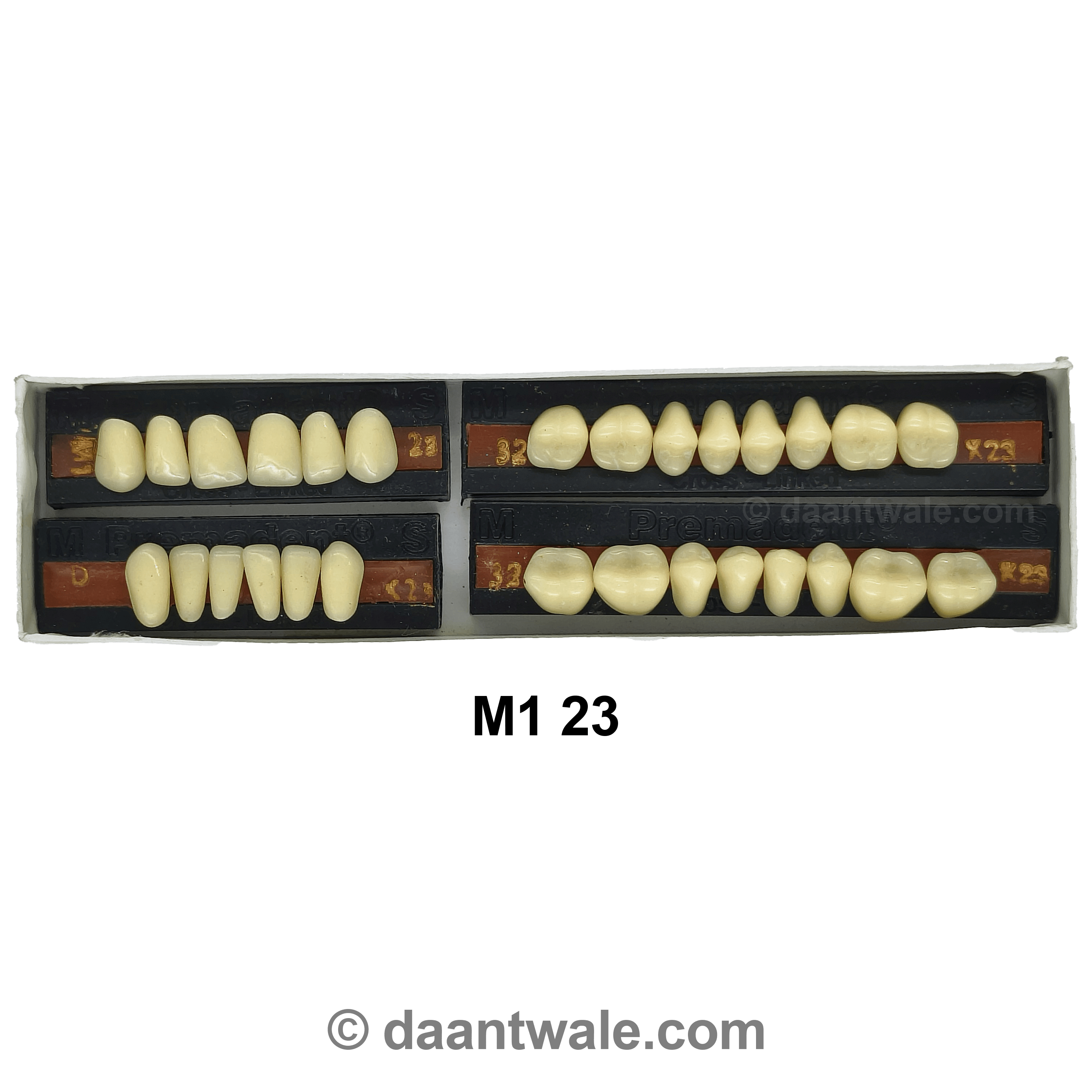 Premadent Teeth Set Cross Linked Acrylic Teeth (Shade 23)