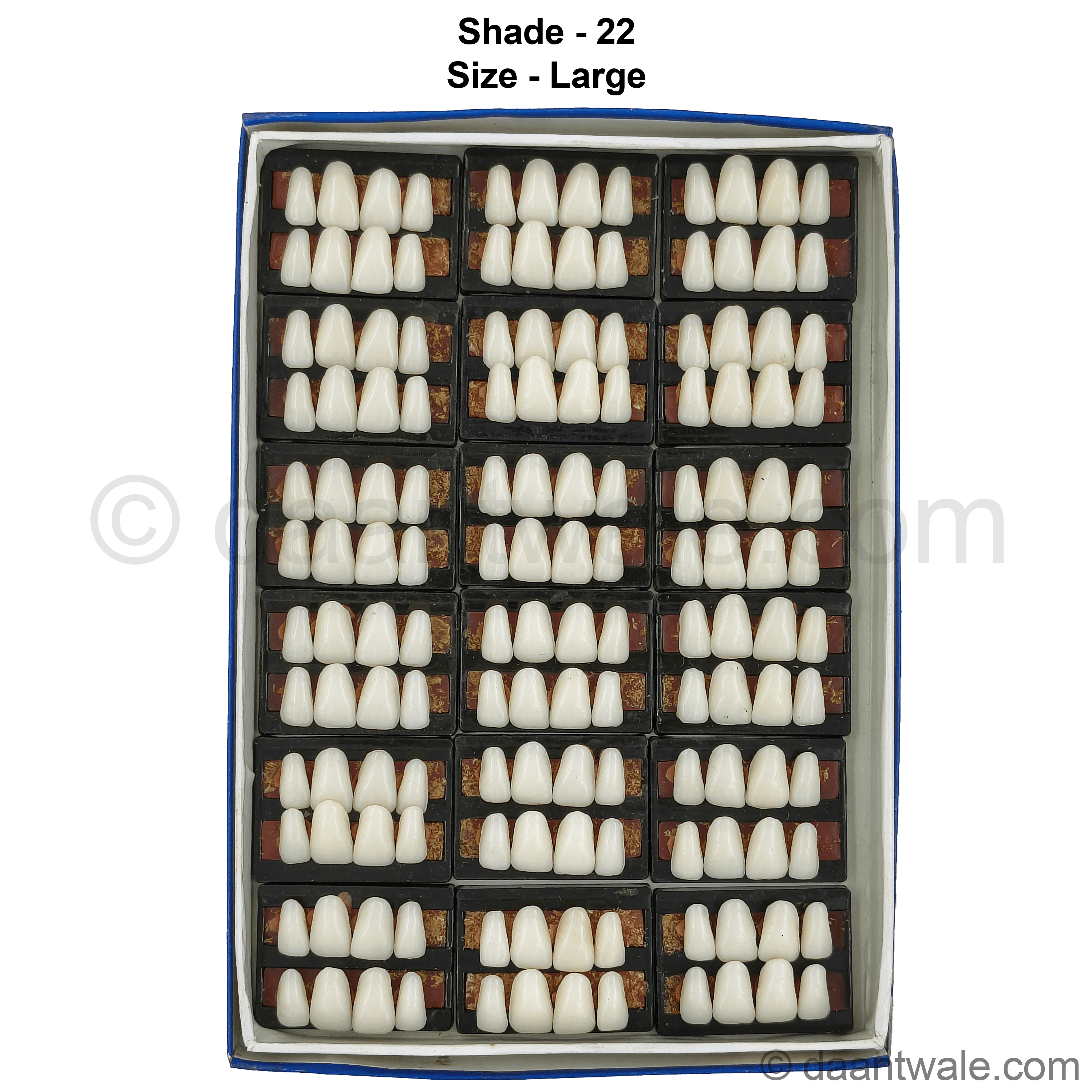 Sonadent Super Acrylic Teeth Set of 8 Upper (Box of 18)