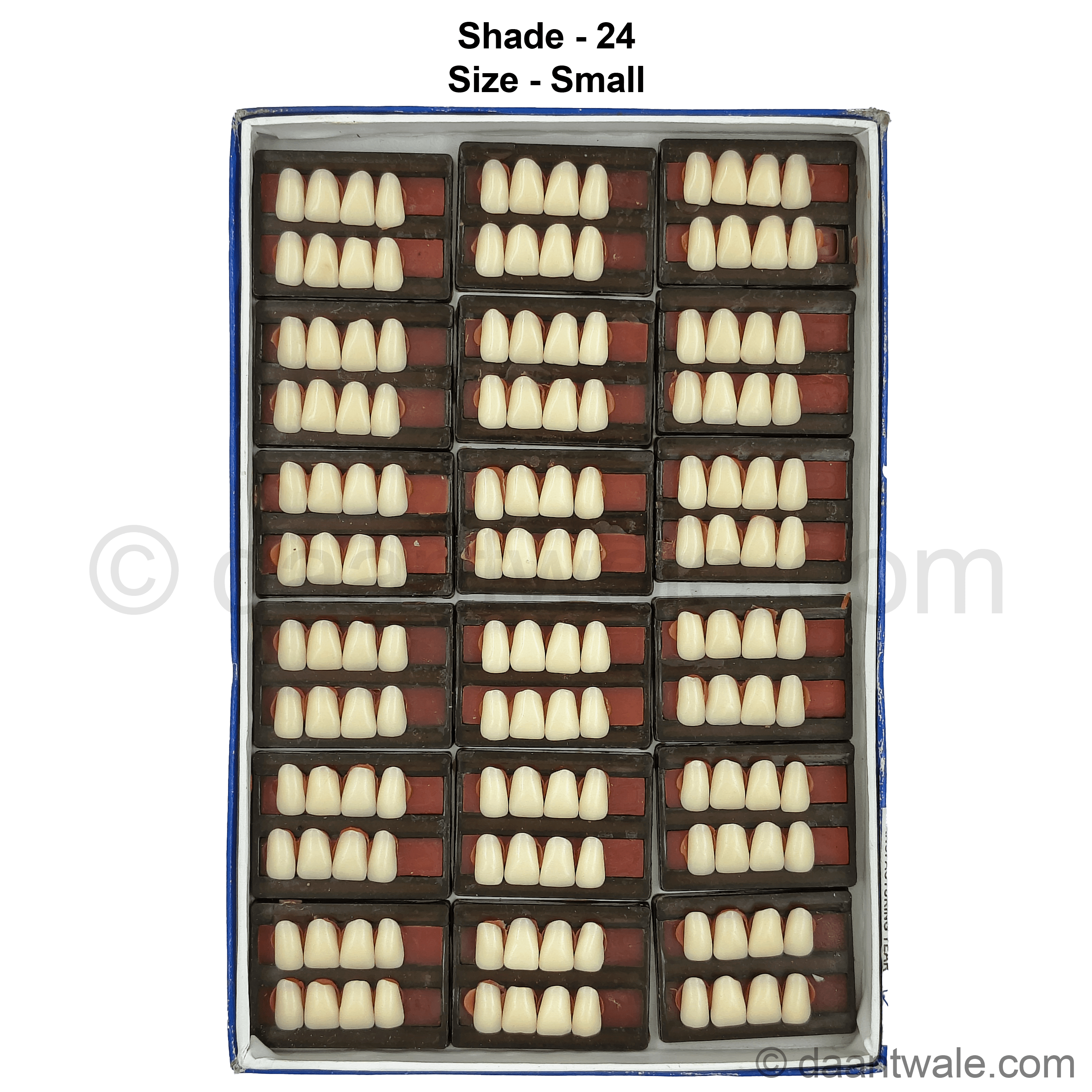 Sonadent Super Acrylic Teeth Set of 8 Upper (Box of 18)