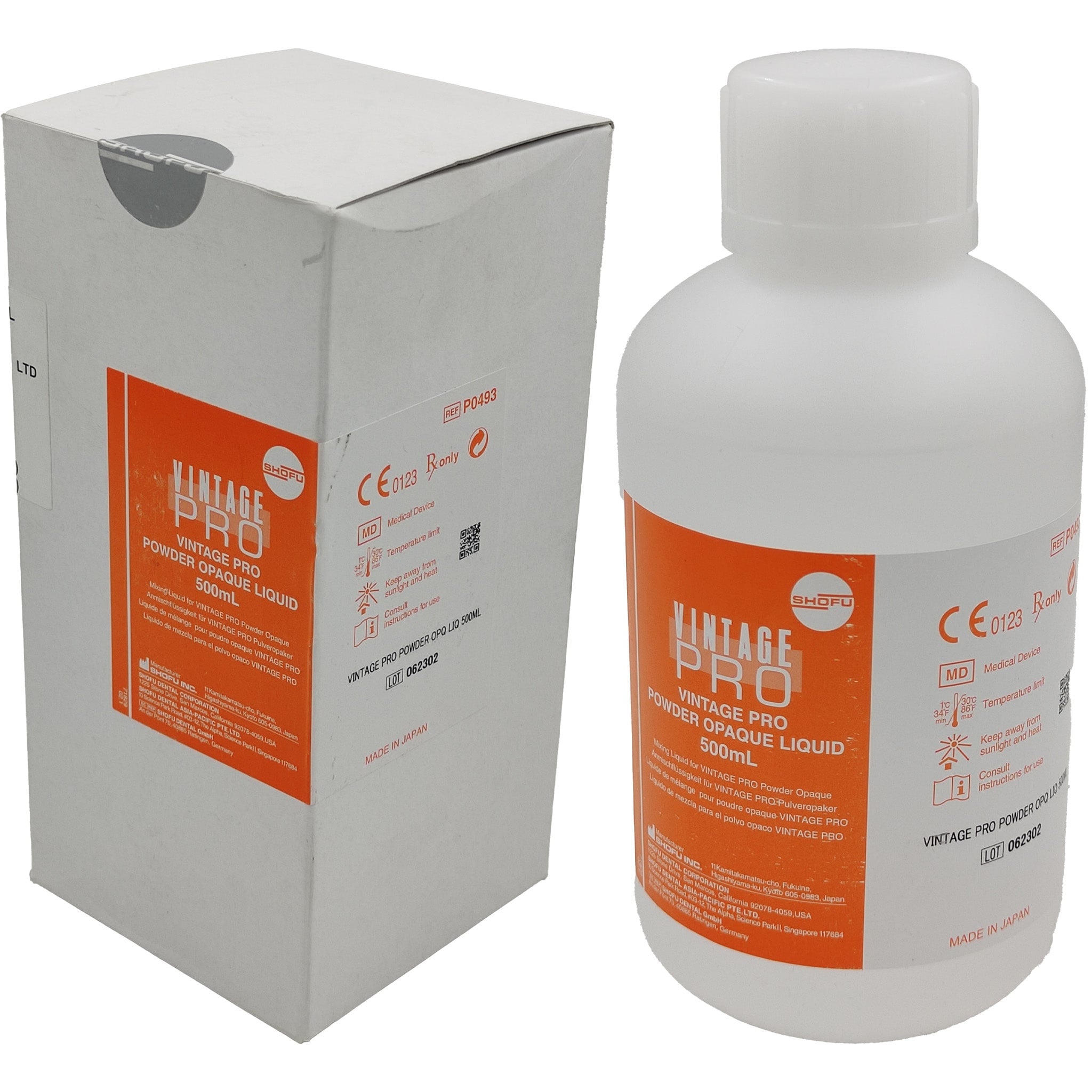 Shofu Vintage Pro Powder Opaque Liquid 500ml