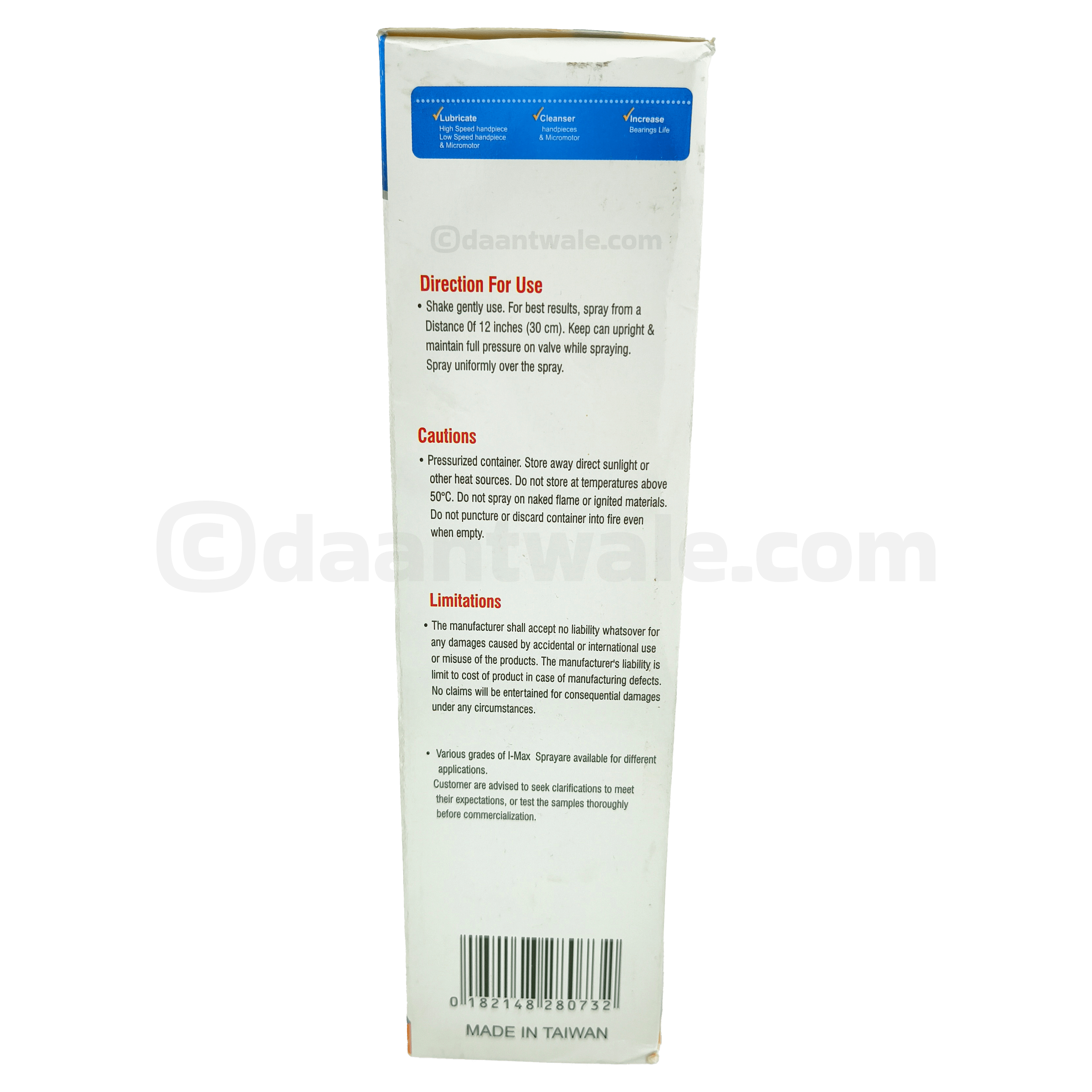 I-Max Advanced Dental Air Rotor Lubricating Oil Spray