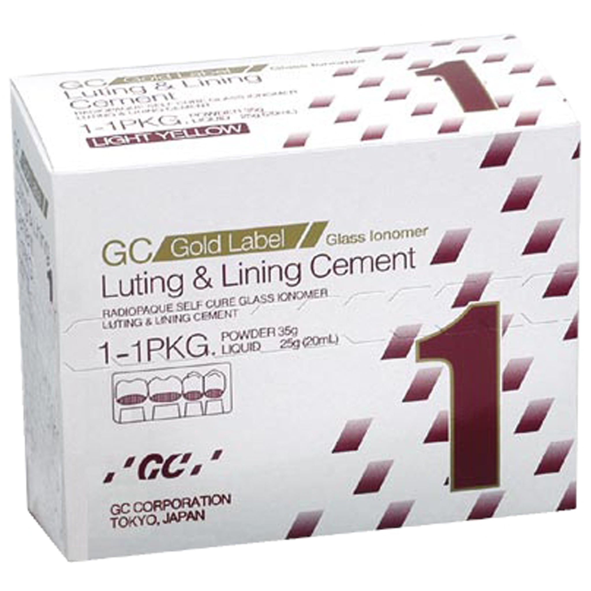 GC Gold Label 1 Luting & Lining Glass Ionomer GIC