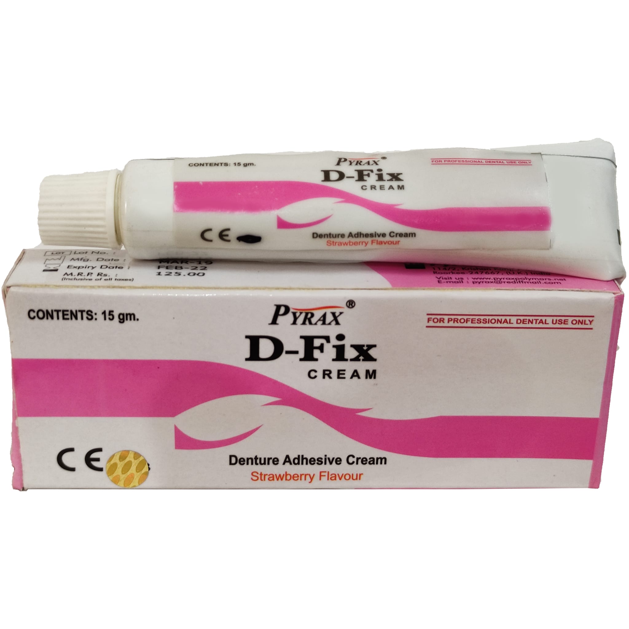 Pyrax D-Fix Denture Adhesive Cream