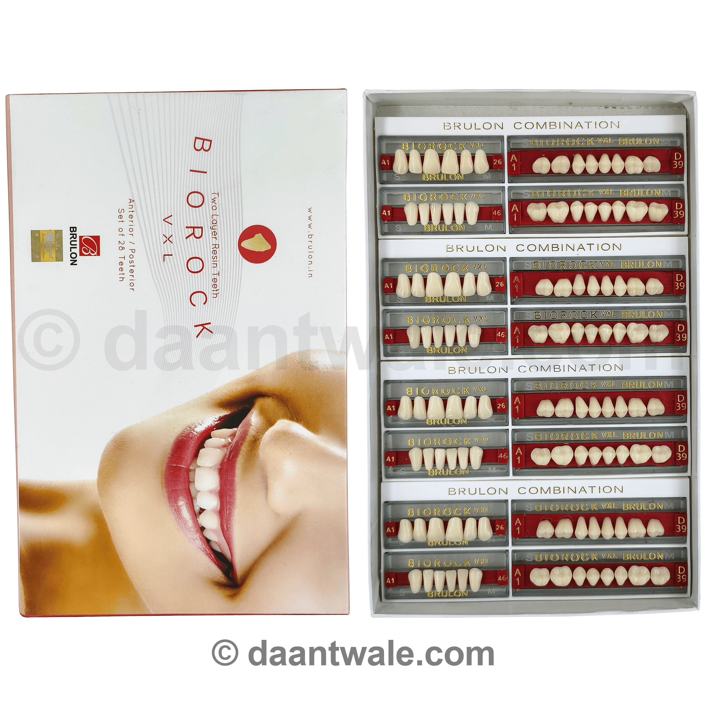 Brulon Biorock VXL Set of 28 Shade A1 (Box of 4)