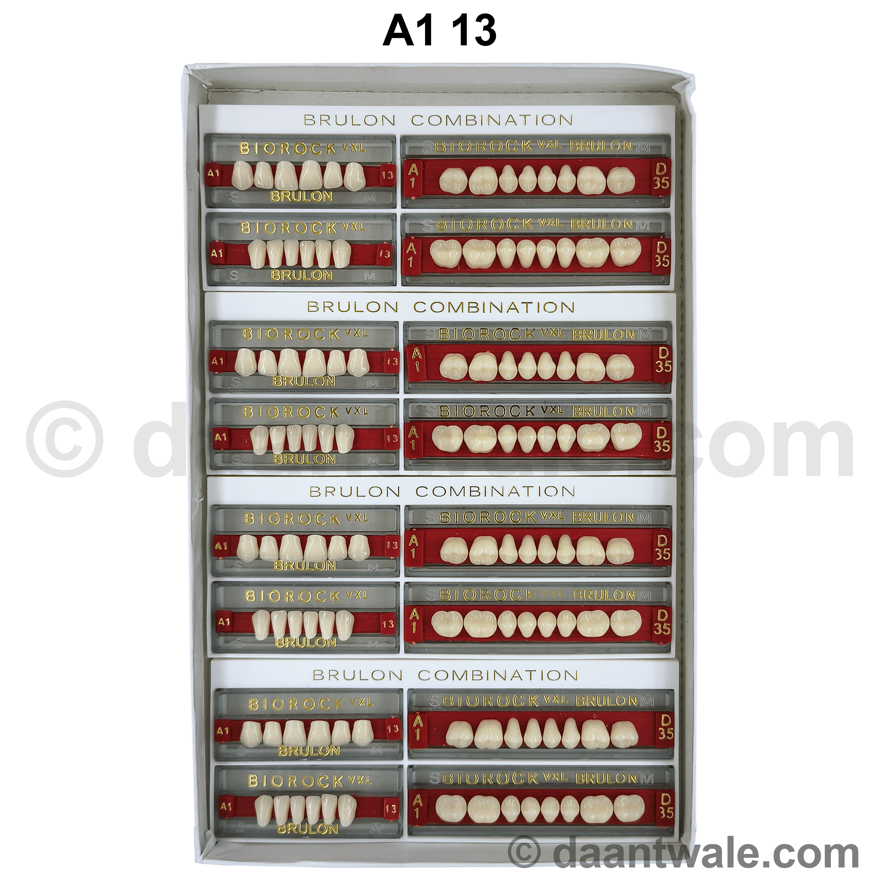 Brulon Biorock VXL Set of 28 Shade A1 (Box of 4)