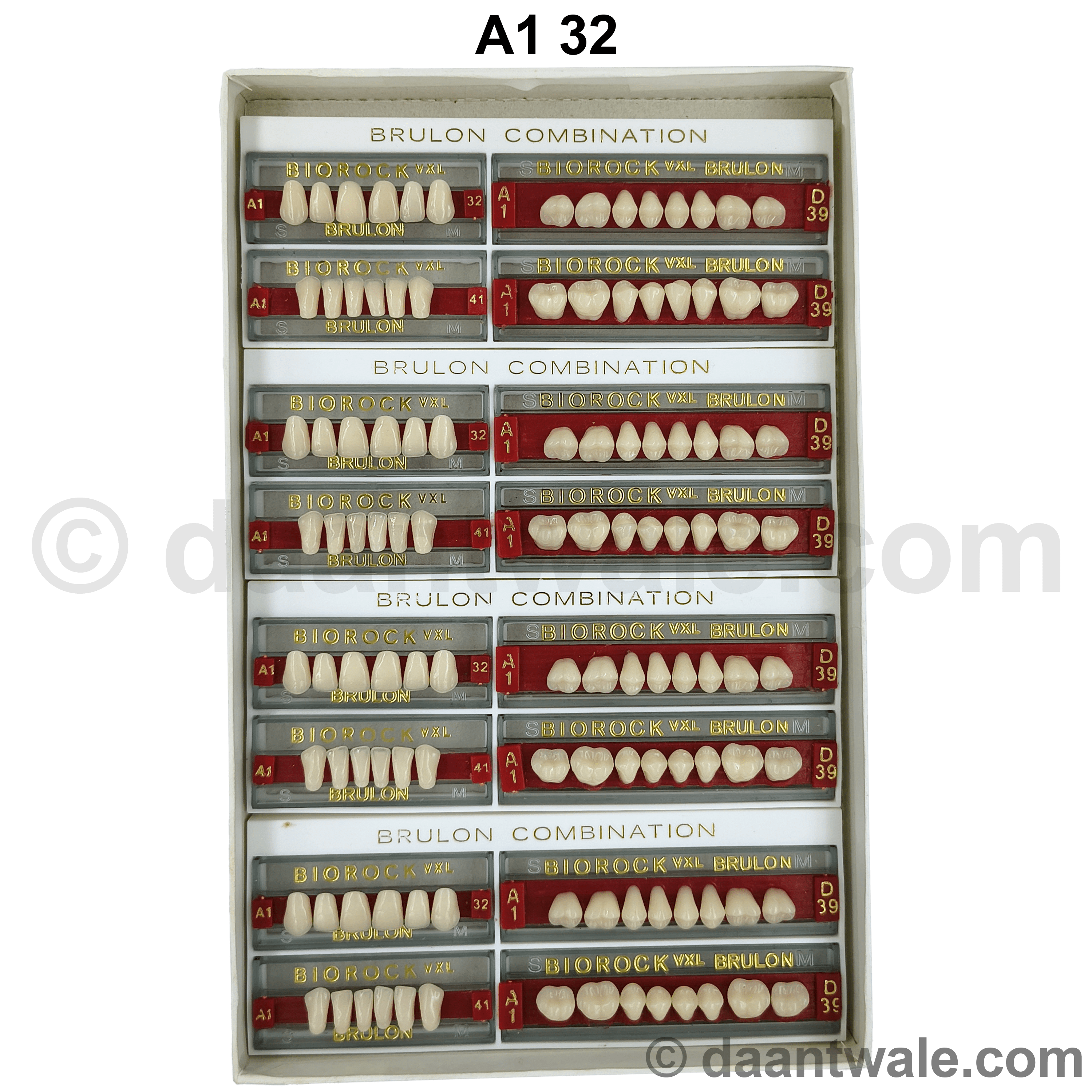 Brulon Biorock VXL Set of 28 Shade A1 (Box of 4)