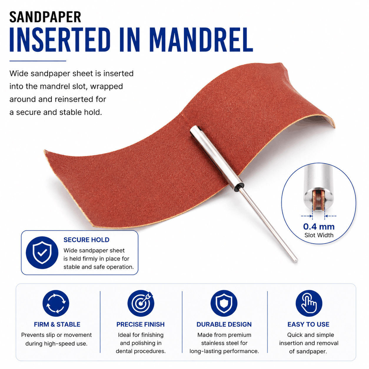 Indian Sand Paper Mandrel