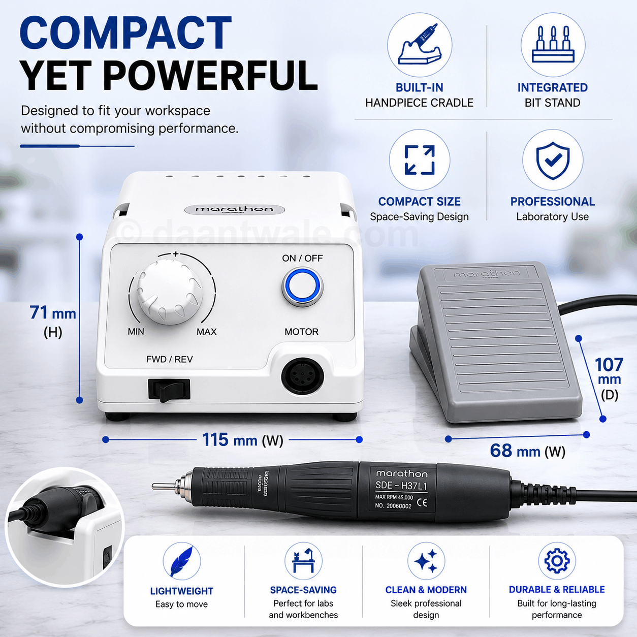Marathon M4 Lab Micro Motor Complete Set