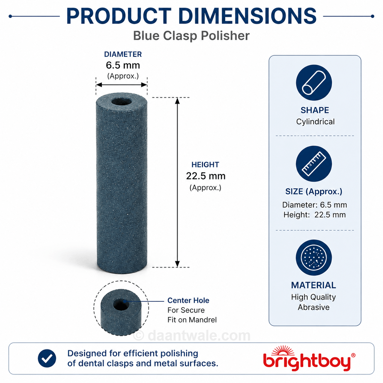 Brightboy Blue Clasp Polisher
