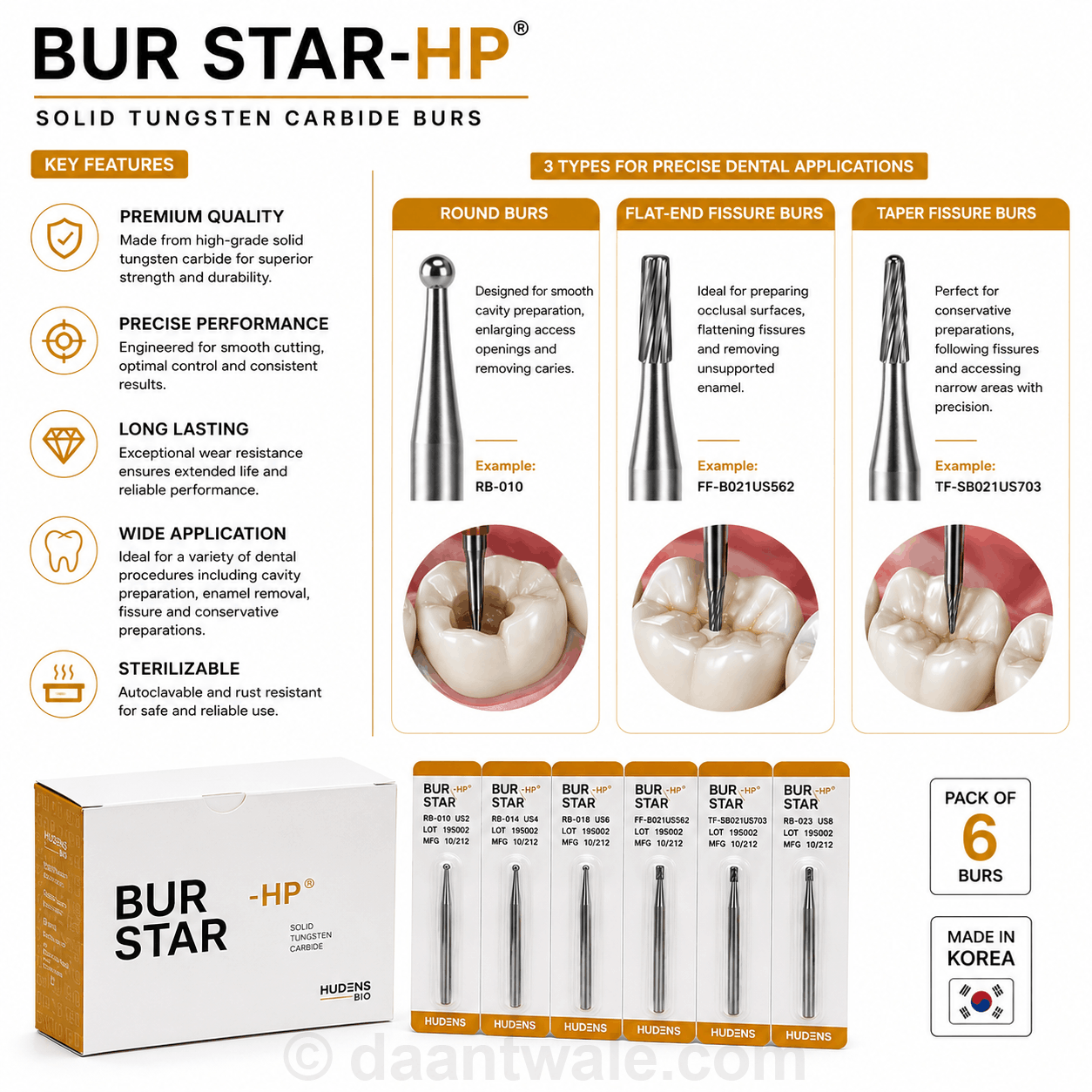 Bur Star- HP Carbide Bur