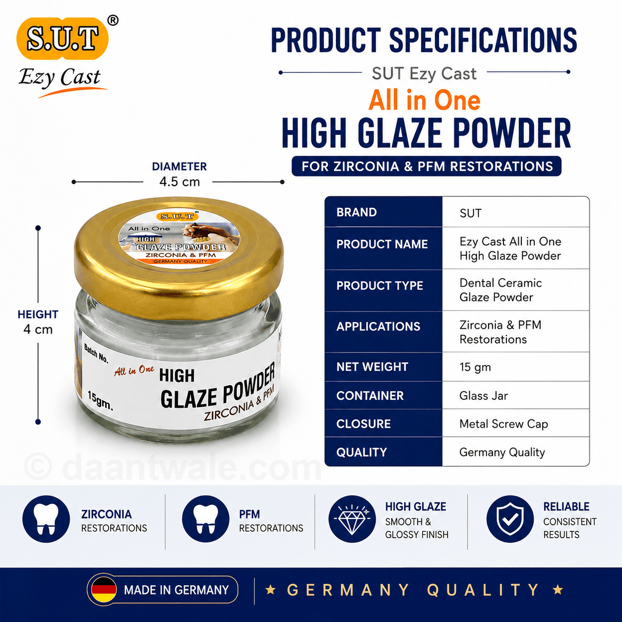 SUT Ezy Glaze Powder