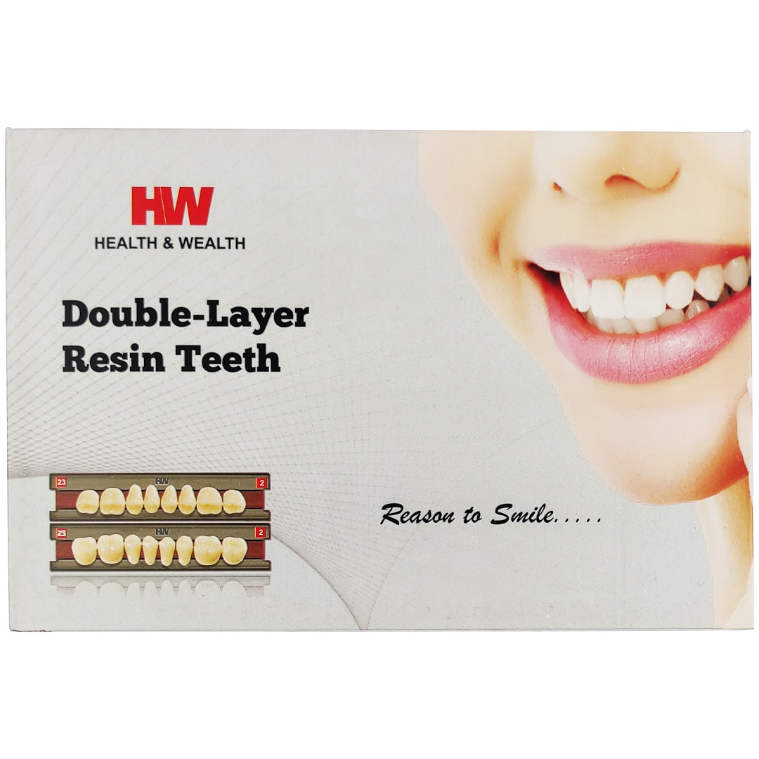 H&W Double Layer Resin Teeth Set of 28 (Box of 3)