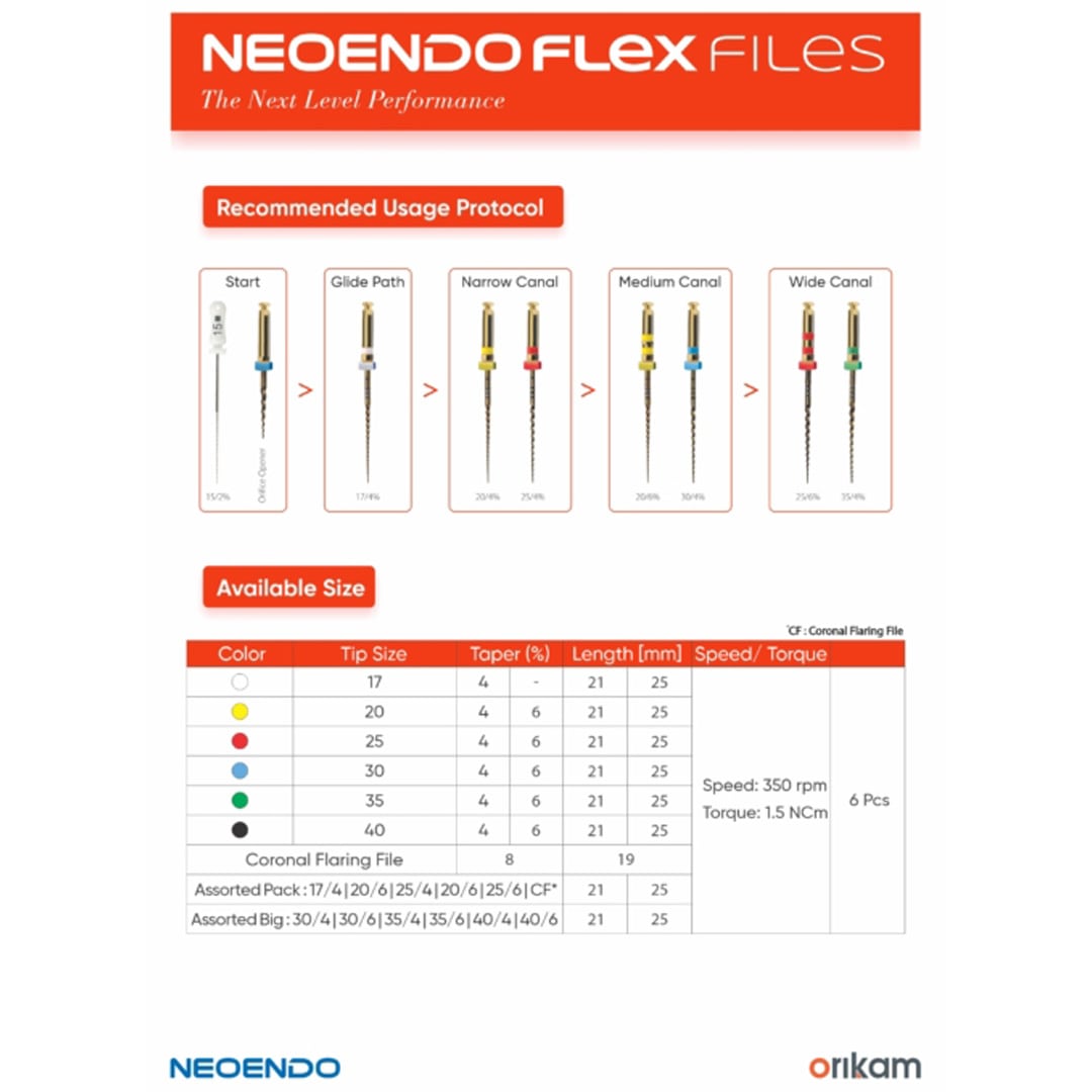 Neoendo Flex Rotary Files