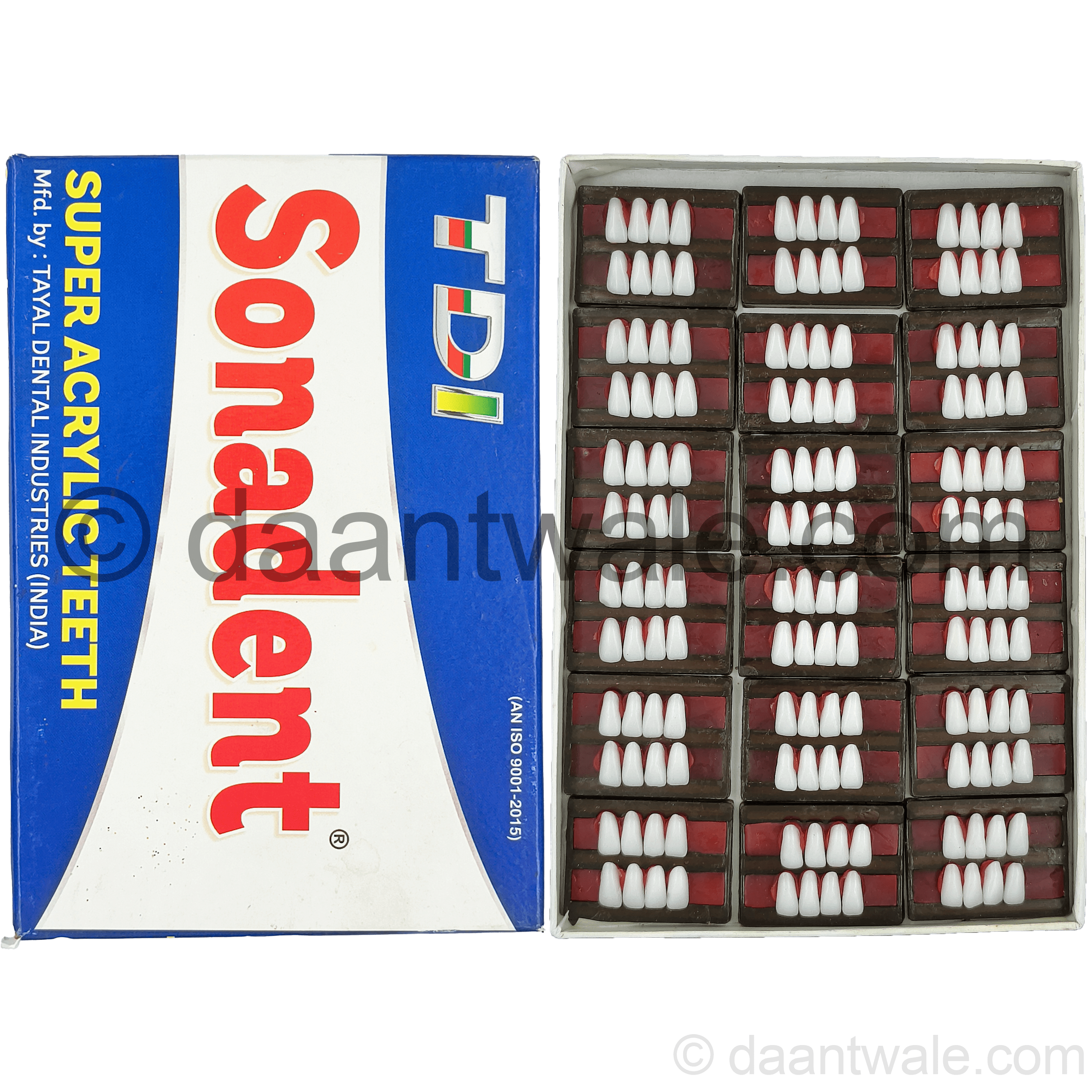 Sonadent Super Acrylic Teeth Set of 8 Lower (Box of 18)