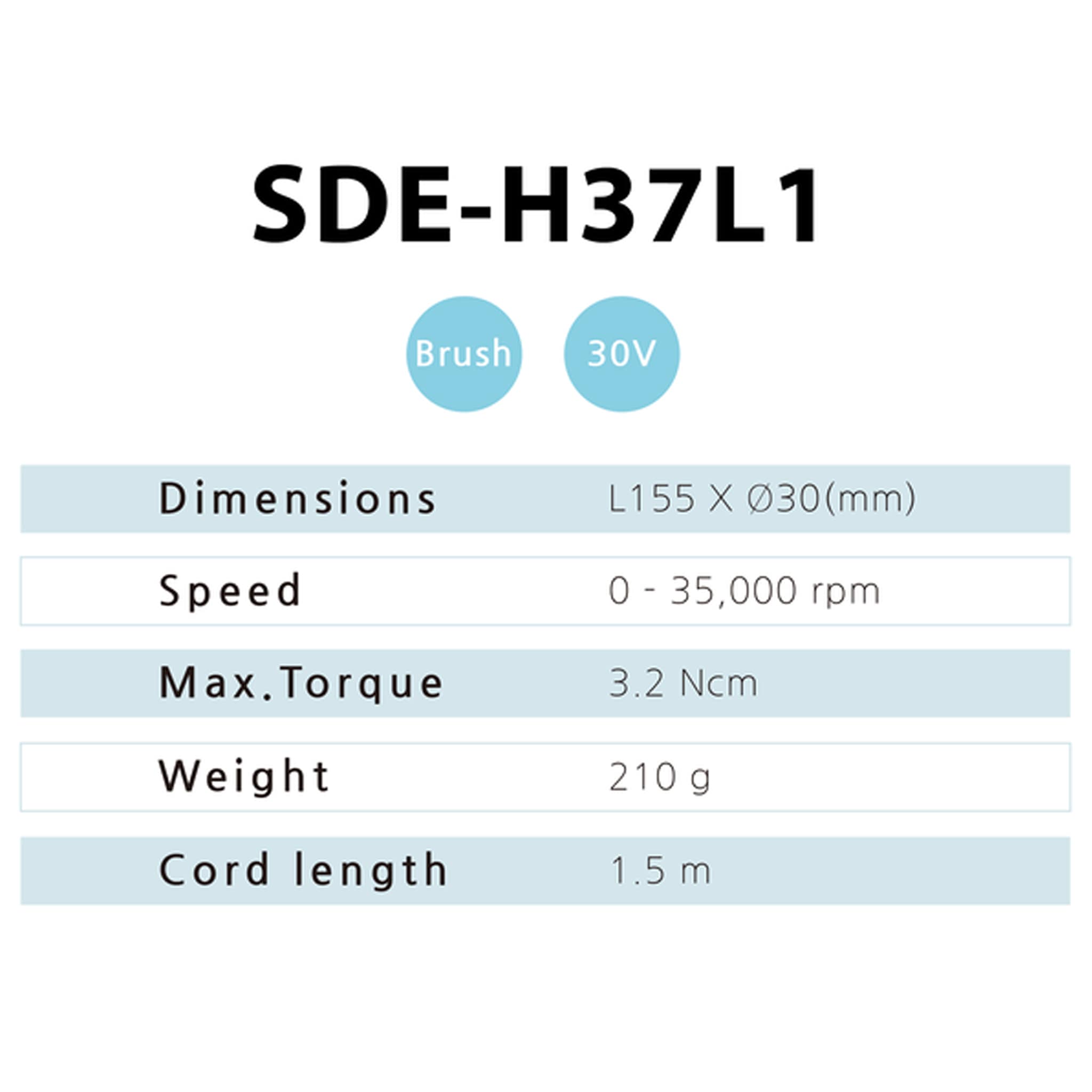 Marathon Saeyang Micromotor Lab Handpiece SDE - H37L1