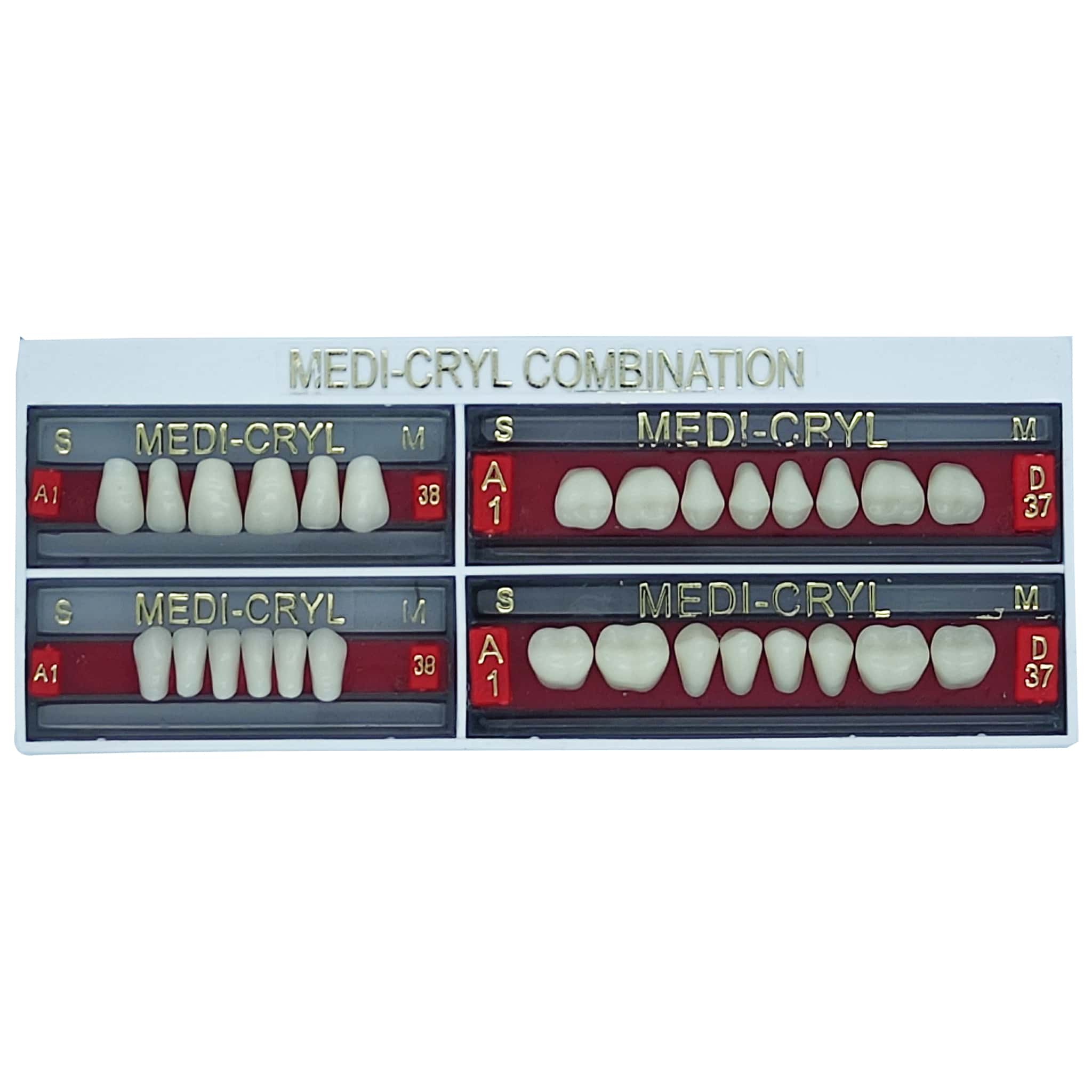 MR Dental Medi-Cryl Full Set A2 Shade (Box of 4)
