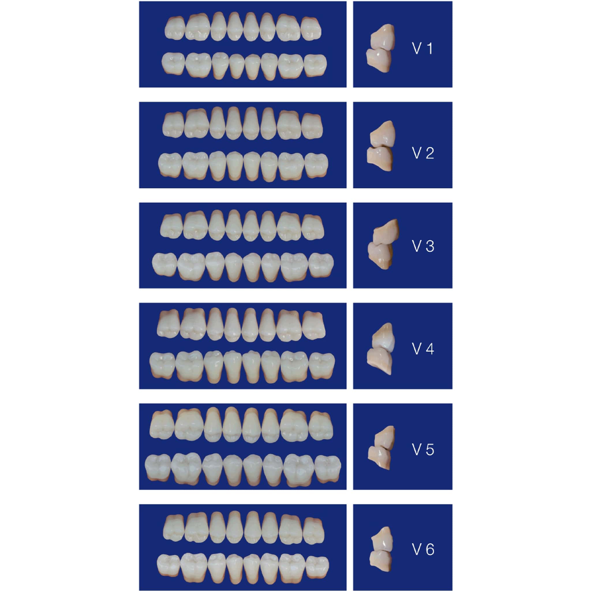 MR Dental V-Lux 3 Layer Full Set B2 Shade (Box of 4)